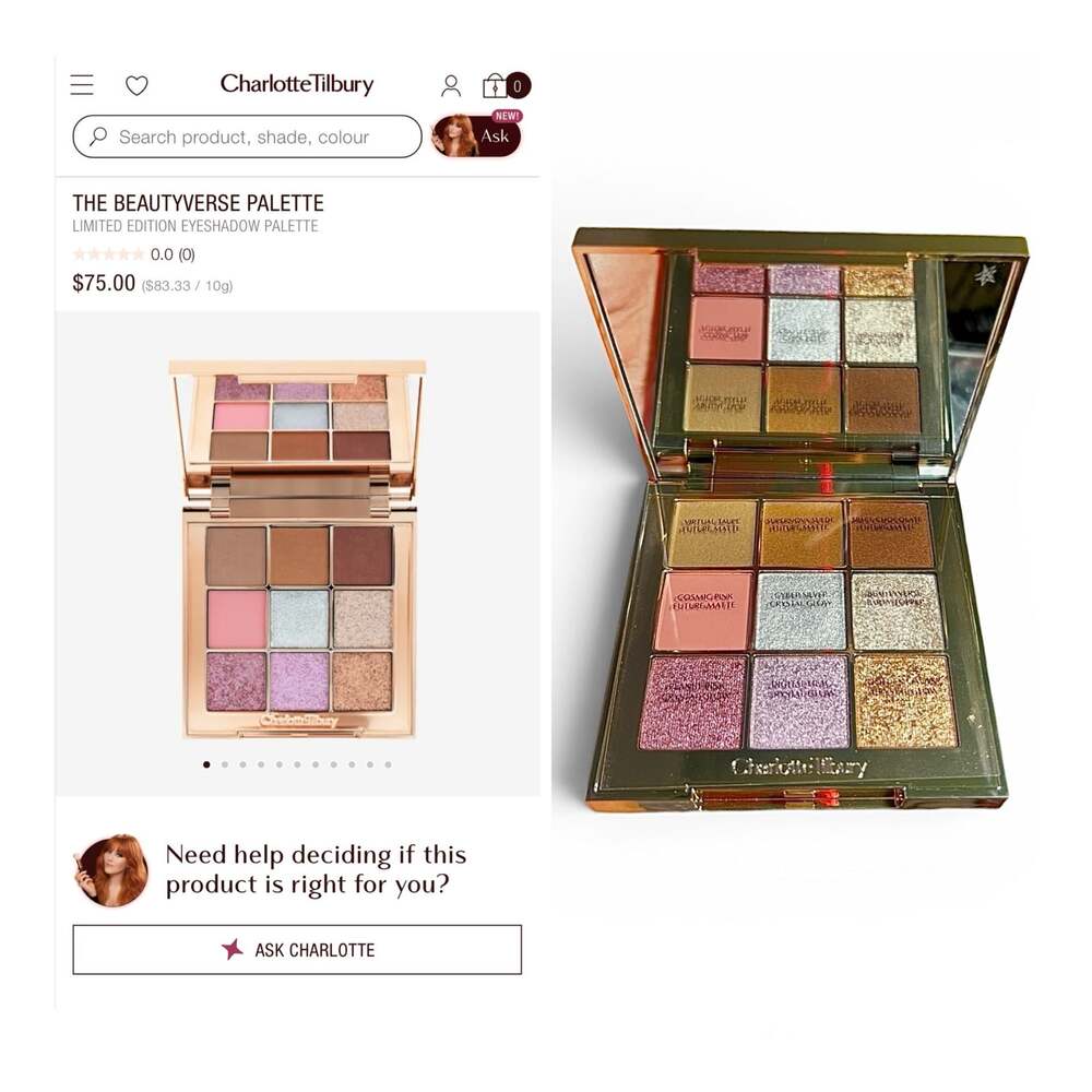 Charlotte Tilbury The Beautyverse Eyeshadow Palette